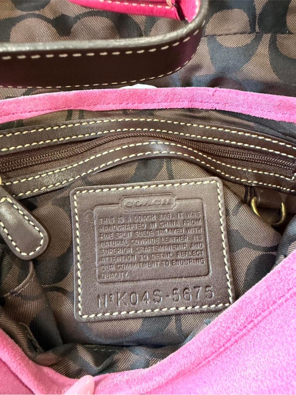 Coach Pink Soho Shoulder Bag with Gold Hardware - Picture 4 of 5